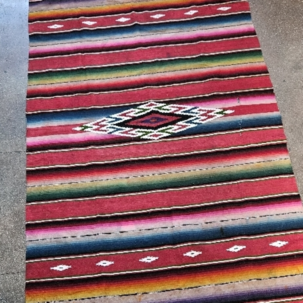 Colorful Striped Blanket/Rug/Throw